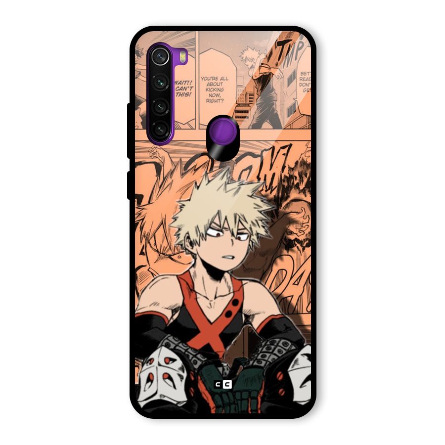 Bakugo Anime Manga Glass Back Case for Redmi Note 8