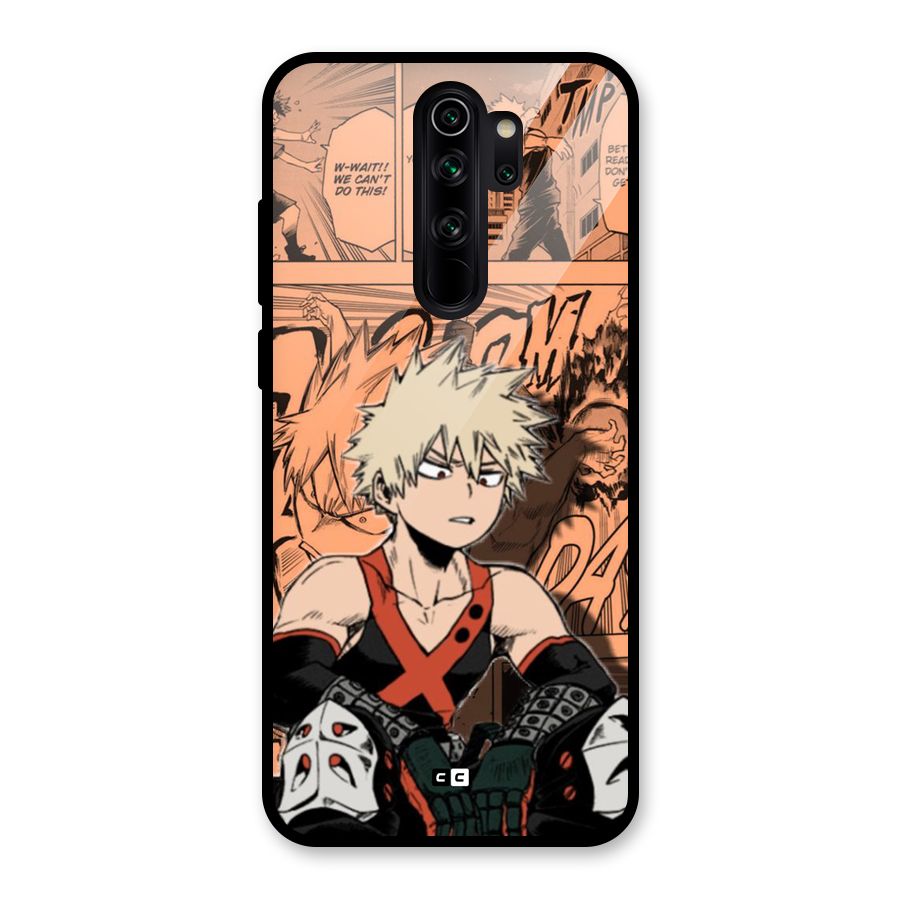 Bakugo Anime Manga Glass Back Case for Redmi Note 8 Pro
