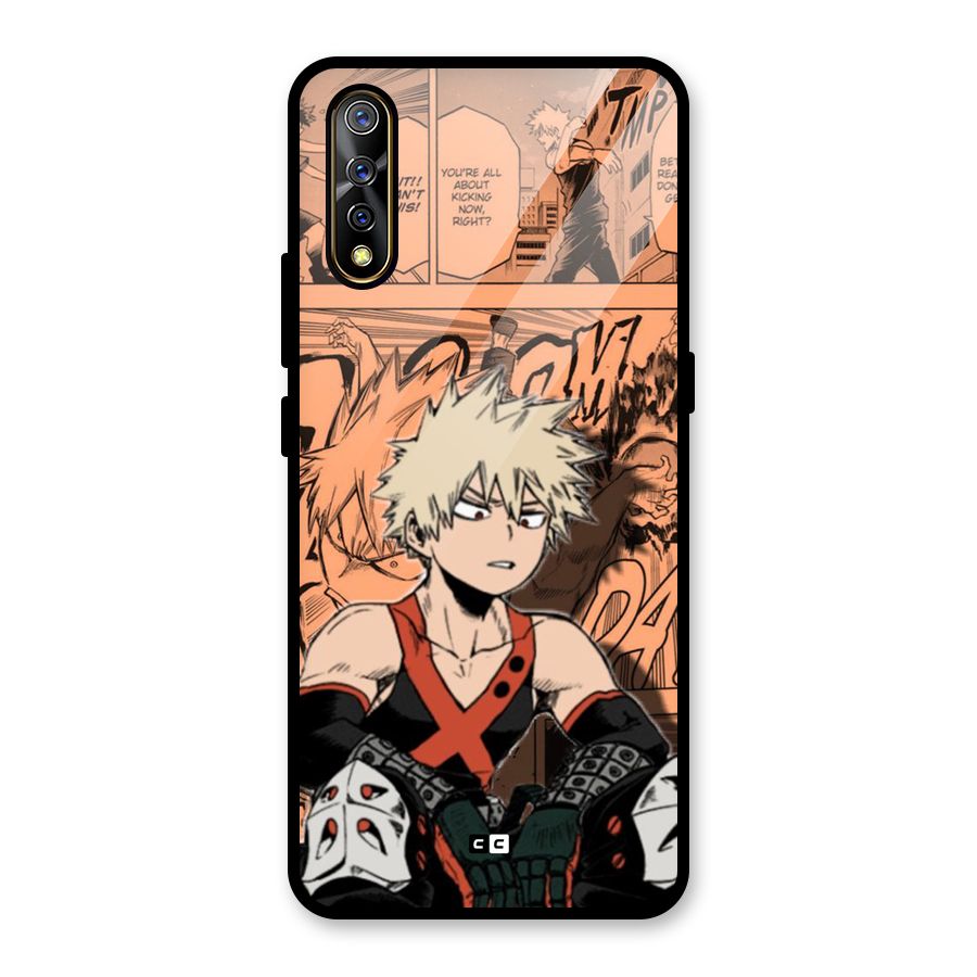 Bakugo Anime Manga Glass Back Case for Vivo S1