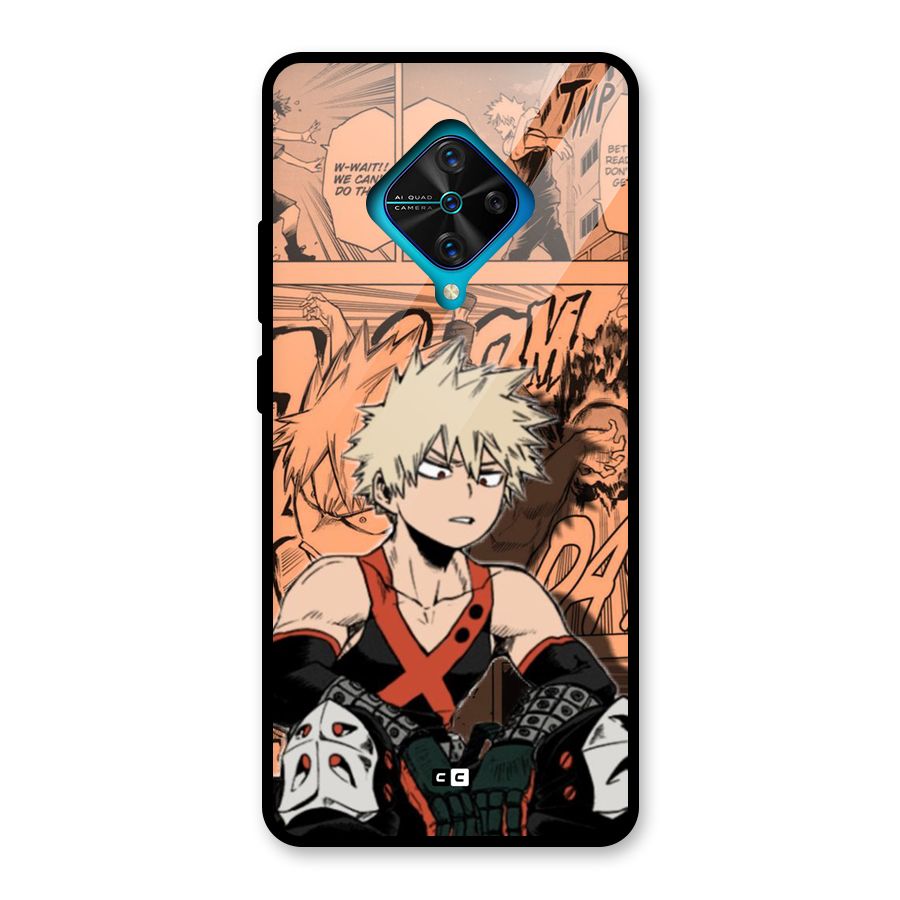 Bakugo Anime Manga Glass Back Case for Vivo S1 Pro