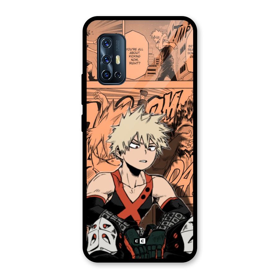 Bakugo Anime Manga Glass Back Case for Vivo V17