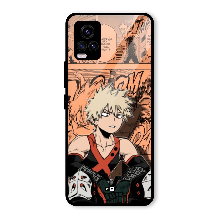 Bakugo Anime Manga Glass Back Case for Vivo V20