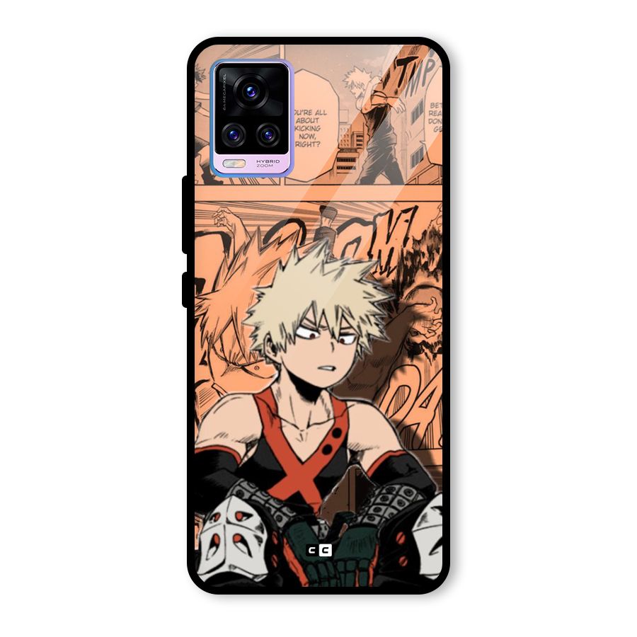 Bakugo Anime Manga Glass Back Case for Vivo V20 Pro