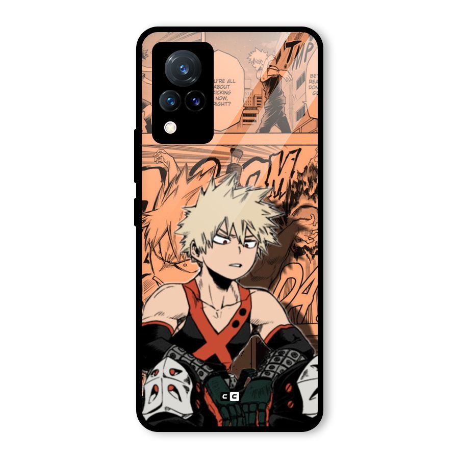 Bakugo Anime Manga Glass Back Case for Vivo V21 5G