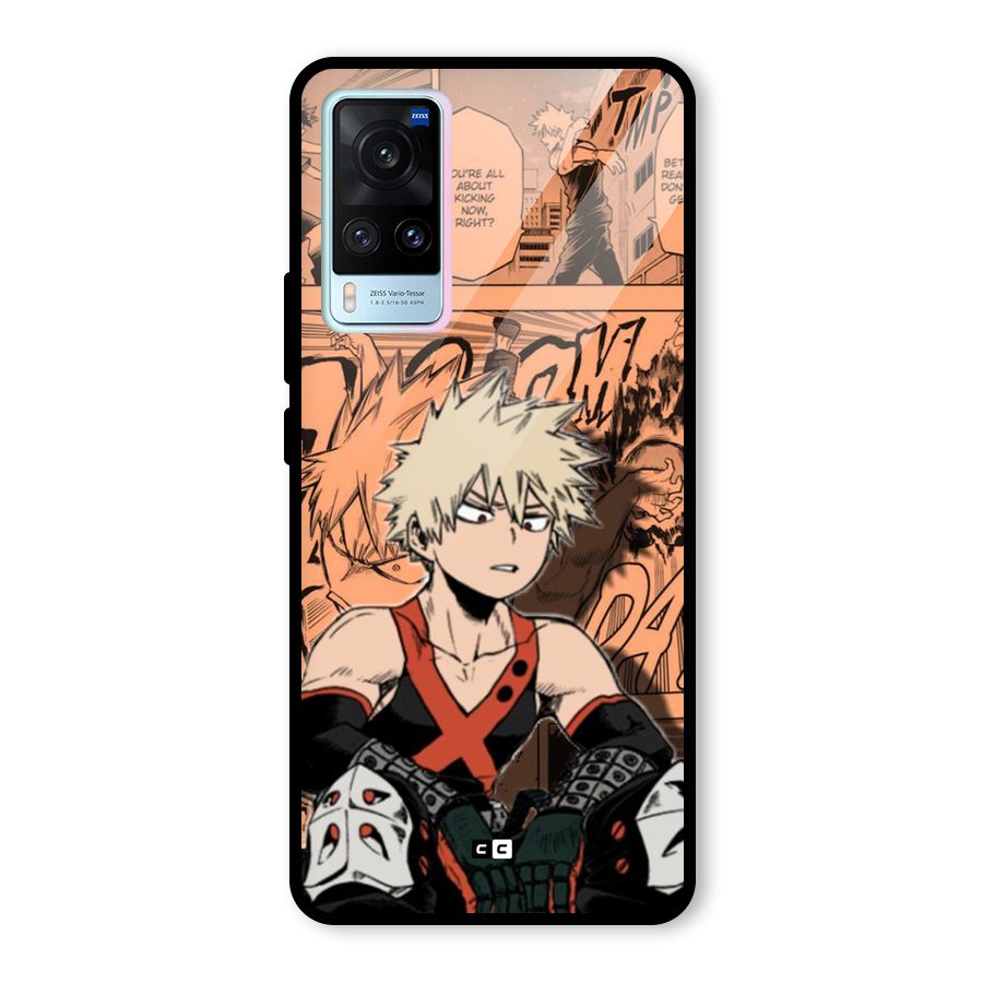 Bakugo Anime Manga Glass Back Case for Vivo X60