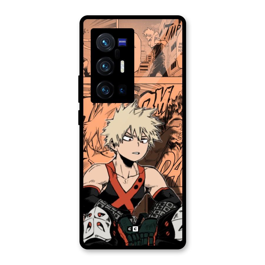 Bakugo Anime Manga Glass Back Case for Vivo X70 Pro Plus