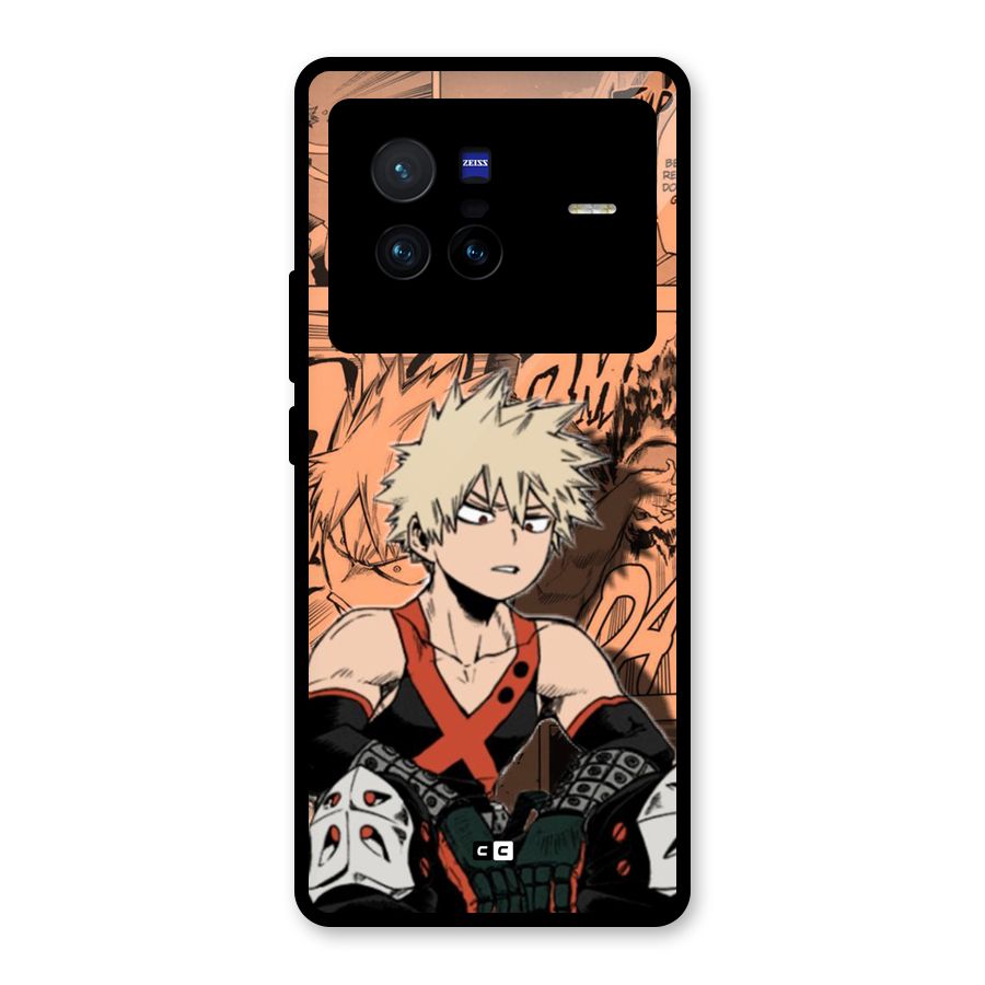 Bakugo Anime Manga Glass Back Case for Vivo X80