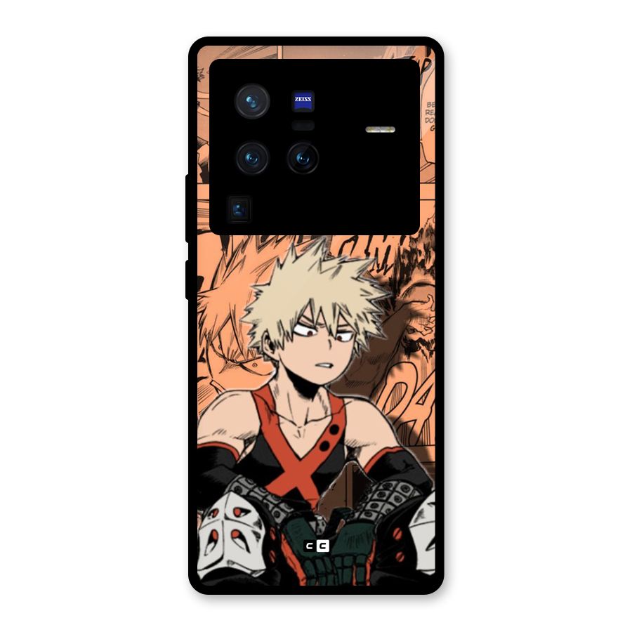Bakugo Anime Manga Glass Back Case for Vivo X80 Pro