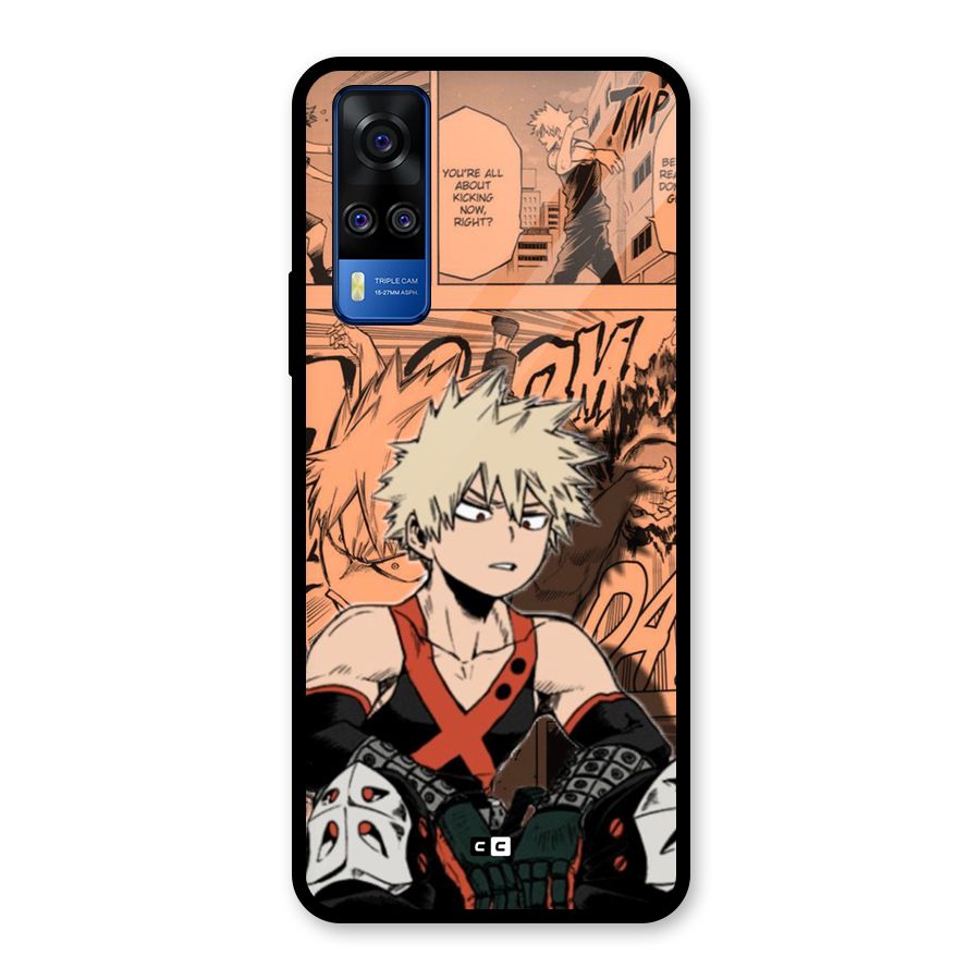 Bakugo Anime Manga Glass Back Case for Vivo Y31