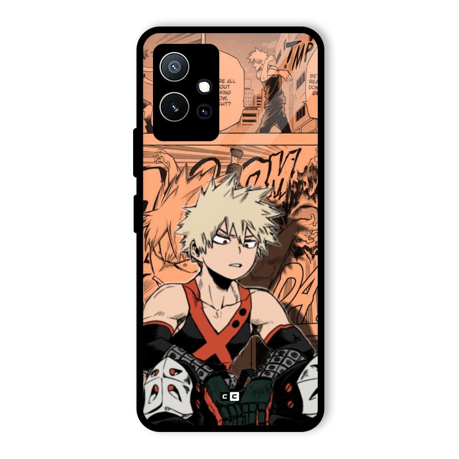 Bakugo Anime Manga Glass Back Case for Vivo Y75 5G