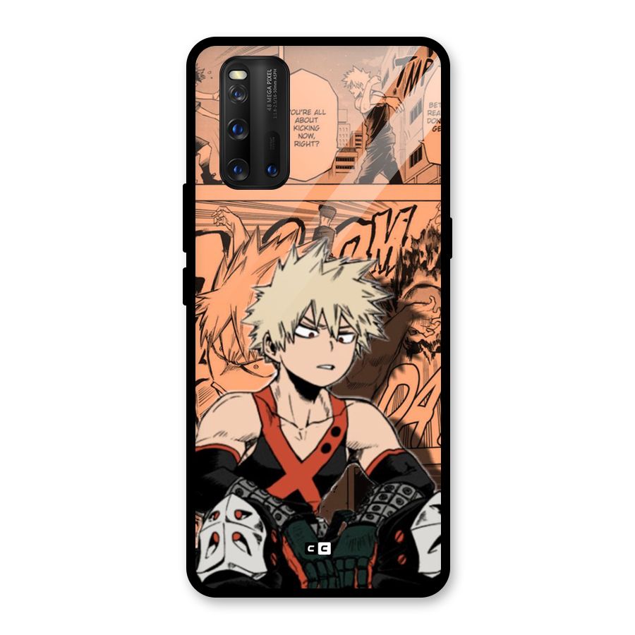 Bakugo Anime Manga Glass Back Case for Vivo iQOO 3