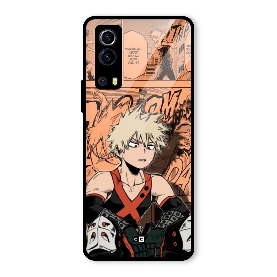Bakugo Anime Manga Glass Back Case for Vivo iQOO Z3