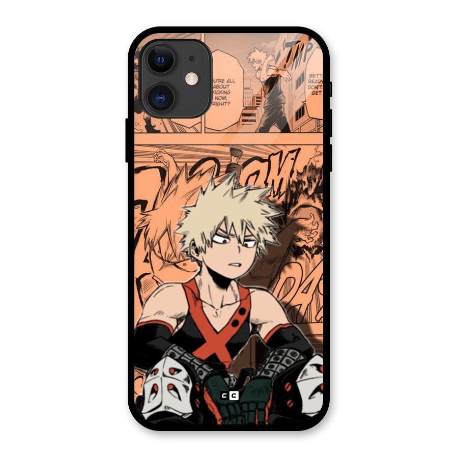 Bakugo Anime Manga Glass Back Case for iPhone 11