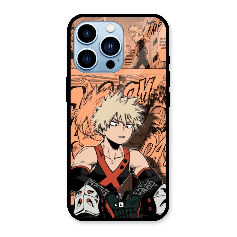 Bakugo Anime Manga Glass Back Case for iPhone 13 Pro
