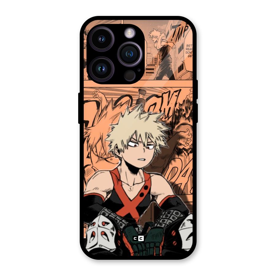 Bakugo Anime Manga Glass Back Case for iPhone 14 Pro Max