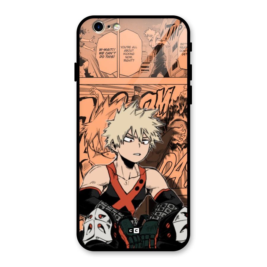 Bakugo Anime Manga Glass Back Case for iPhone 6 6S