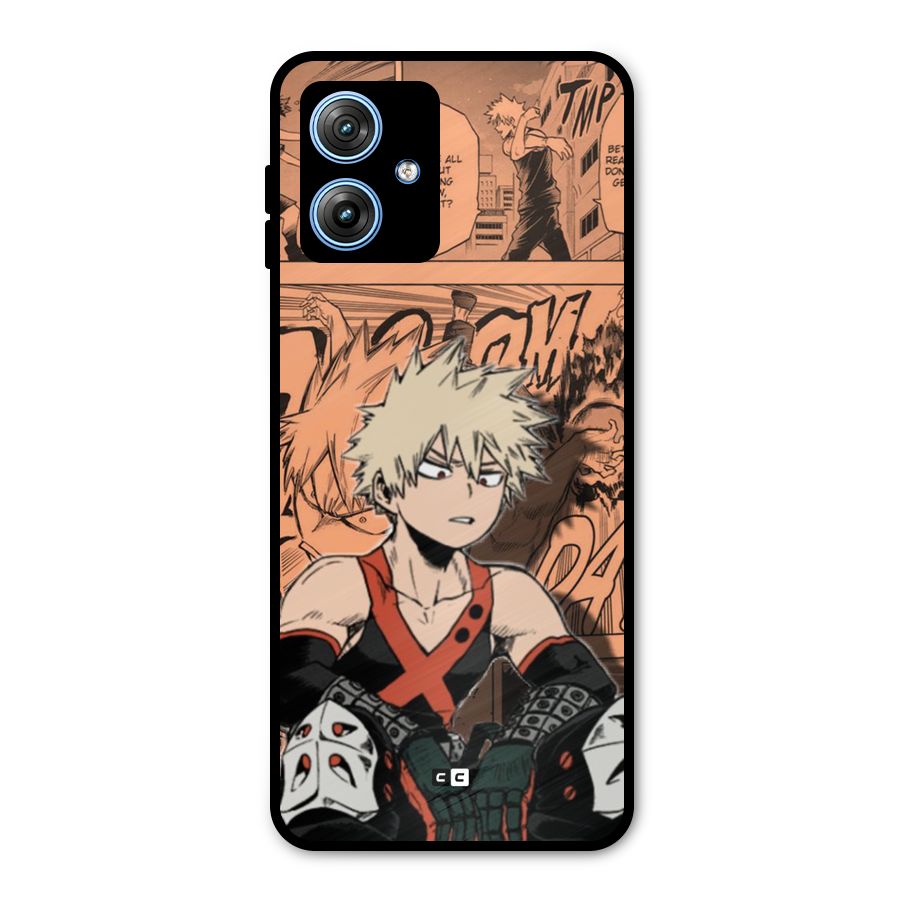 Bakugo Anime Manga Metal Back Case for Moto G54