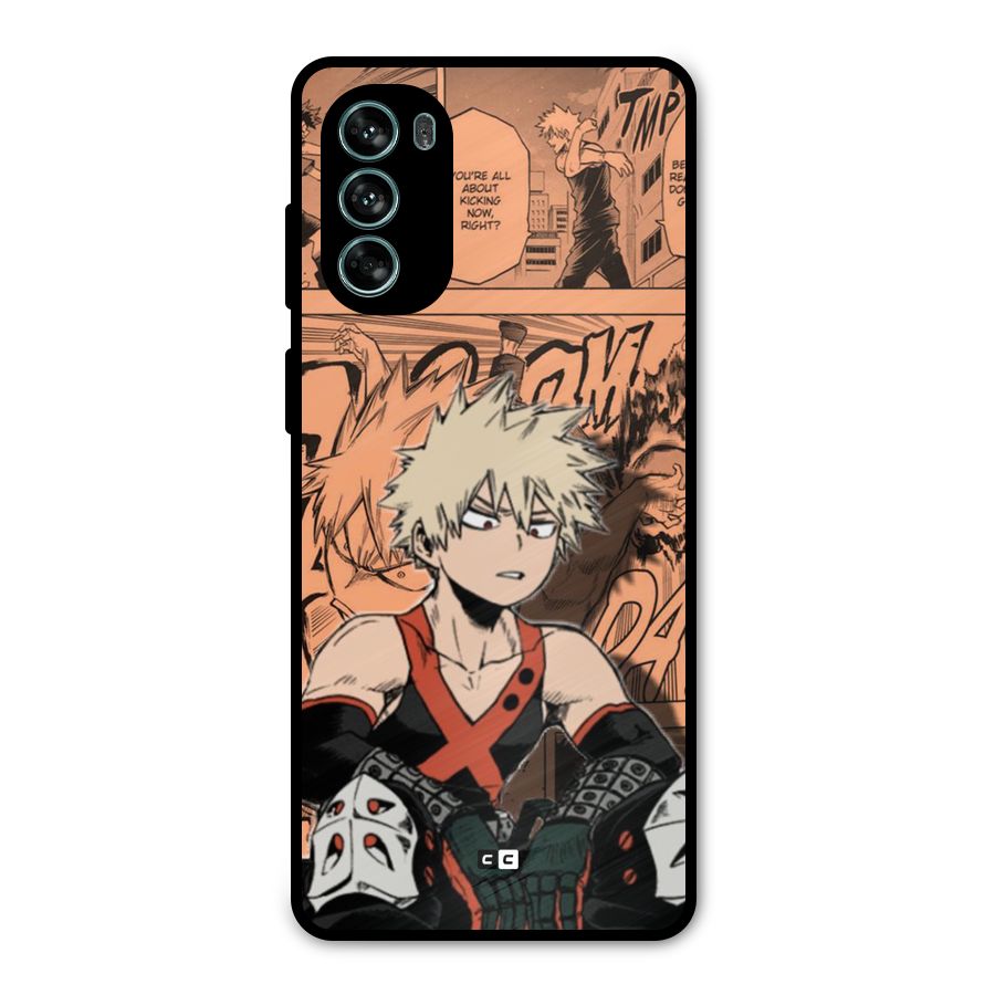 Bakugo Anime Manga Metal Back Case for Moto G62