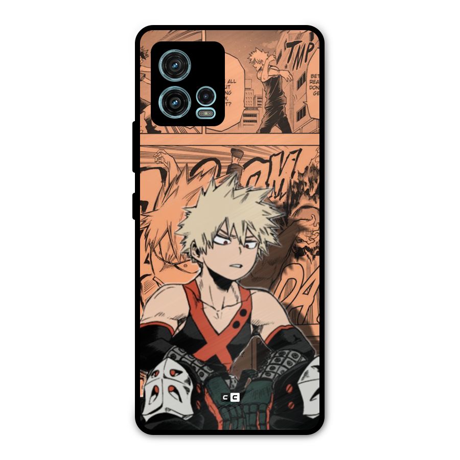 Bakugo Anime Manga Metal Back Case for Moto G72