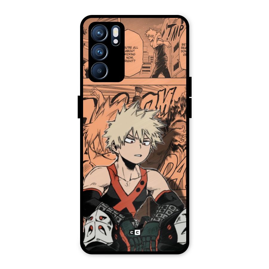 Bakugo Anime Manga Metal Back Case for Oppo Reno6 5G