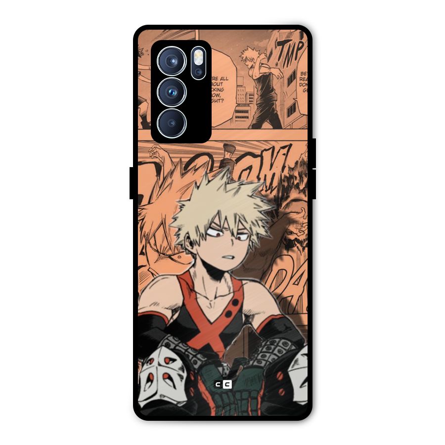 Bakugo Anime Manga Metal Back Case for Oppo Reno6 Pro 5G