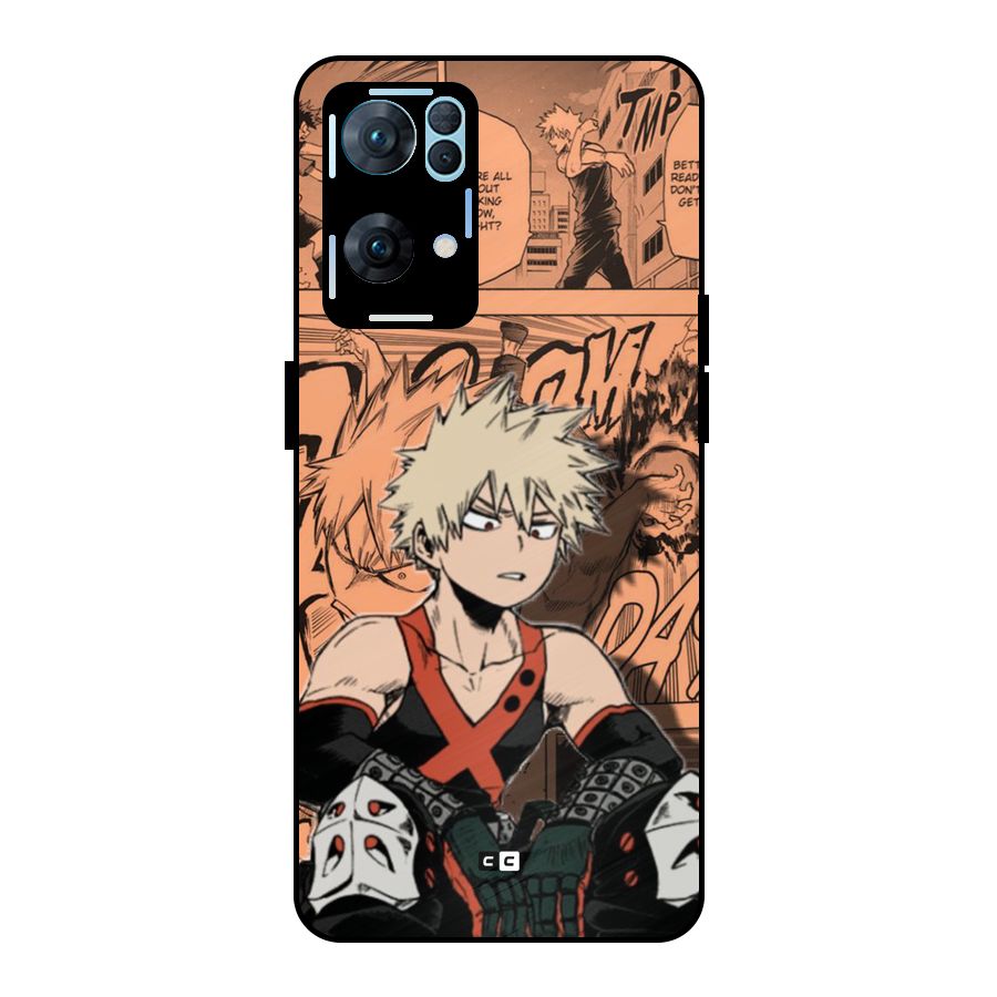 Bakugo Anime Manga Metal Back Case for Oppo Reno7 Pro 5G