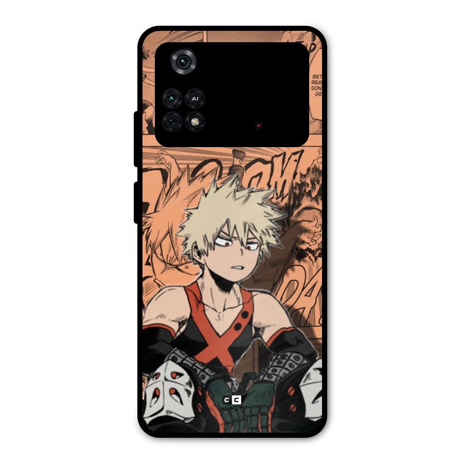 Bakugo Anime Manga Metal Back Case for Poco M4 Pro 4G