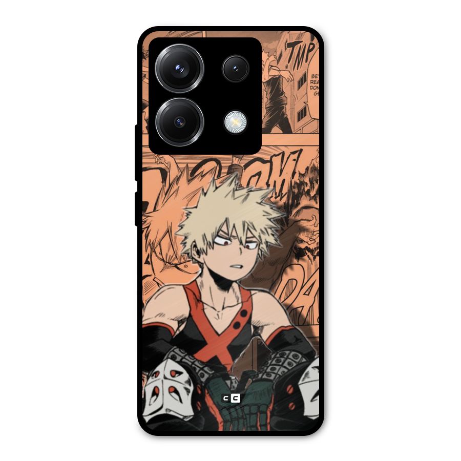 Bakugo Anime Manga Metal Back Case for Poco X6