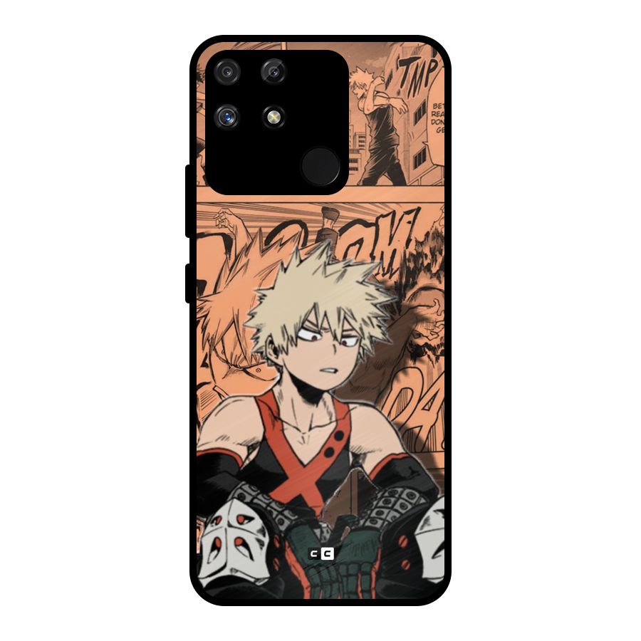 Bakugo Anime Manga Metal Back Case for Realme Narzo 50A
