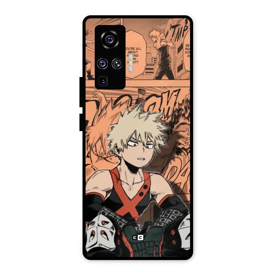 Bakugo Anime Manga Metal Back Case for Vivo X50 Pro