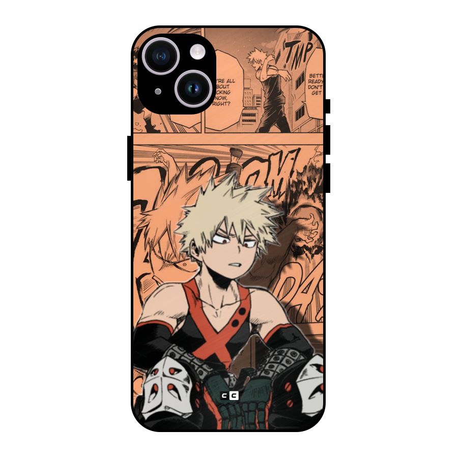 Bakugo Anime Manga Metal Back Case for iPhone 14 Plus