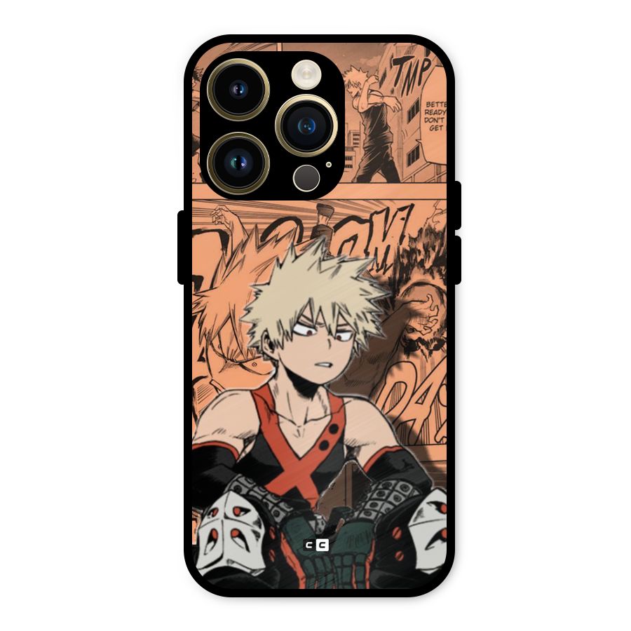 Bakugo Anime Manga Metal Back Case for iPhone 14 Pro