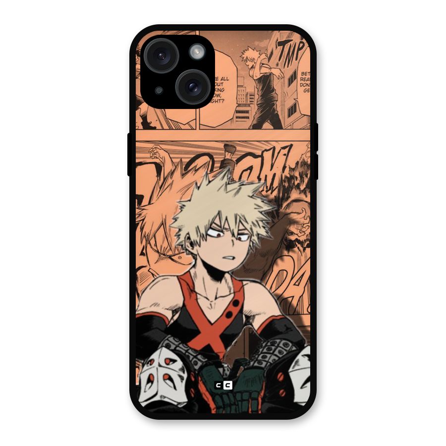 Bakugo Anime Manga Metal Back Case for iPhone 15 Plus