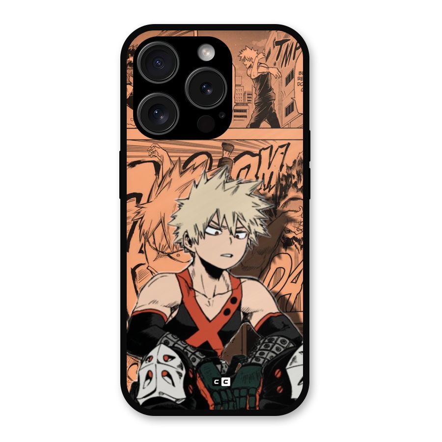Bakugo Anime Manga Metal Back Case for iPhone 15 Pro