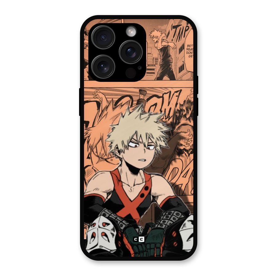 Bakugo Anime Manga Metal Back Case for iPhone 15 Pro Max