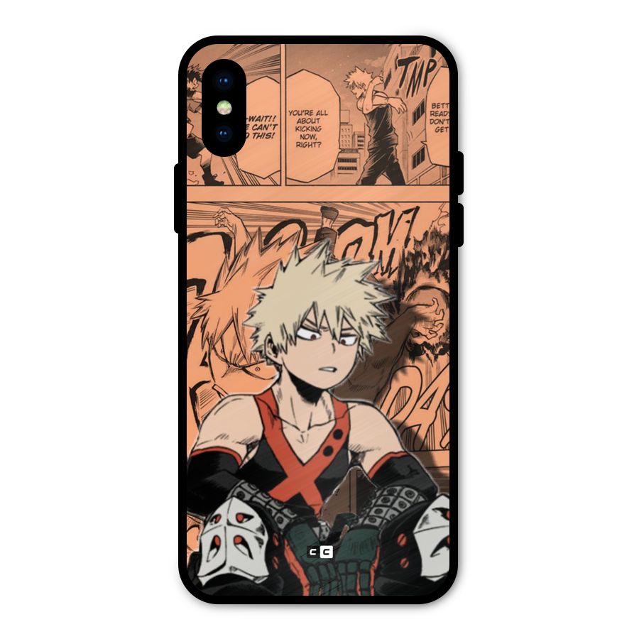 Bakugo Anime Manga Metal Back Case for iPhone XS