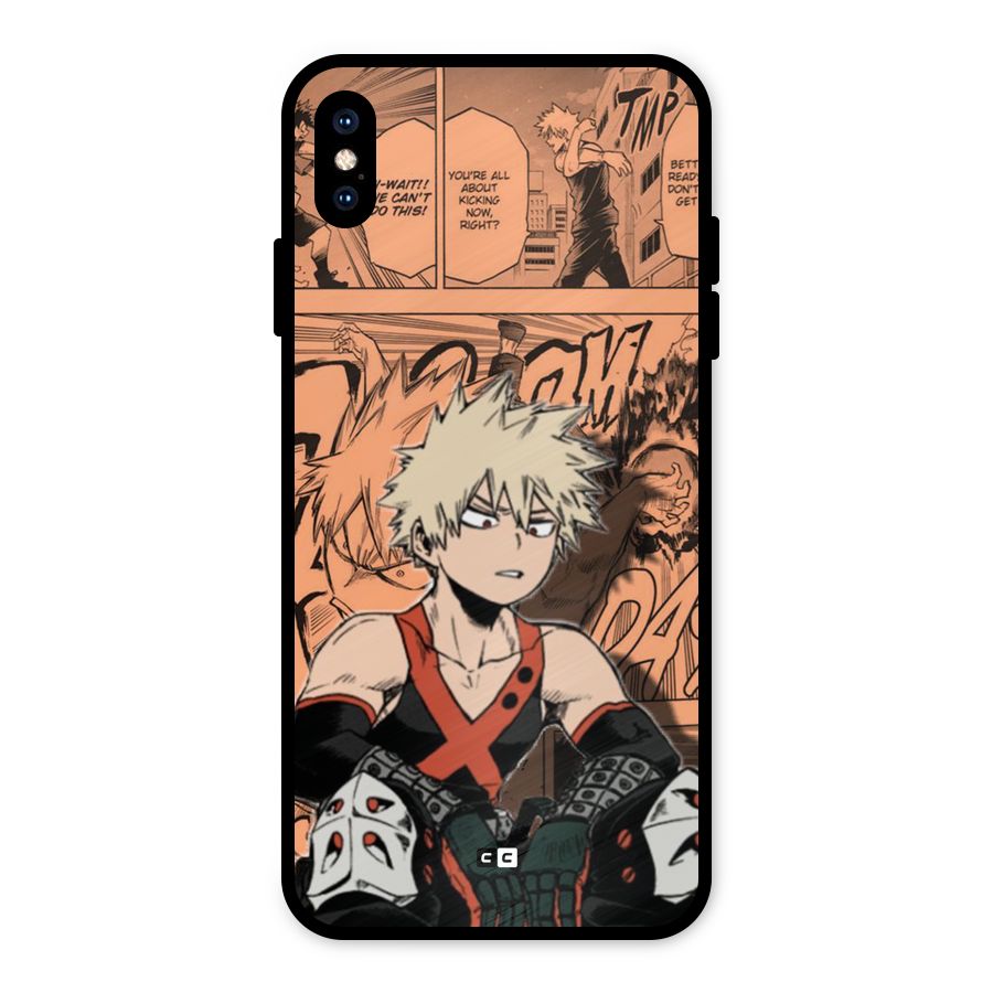 Bakugo Anime Manga Metal Back Case for iPhone XS Max