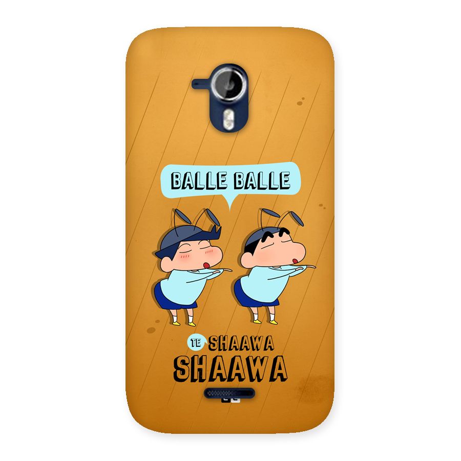 Balle Balle Shinchan Back Case for Canvas Magnus A117