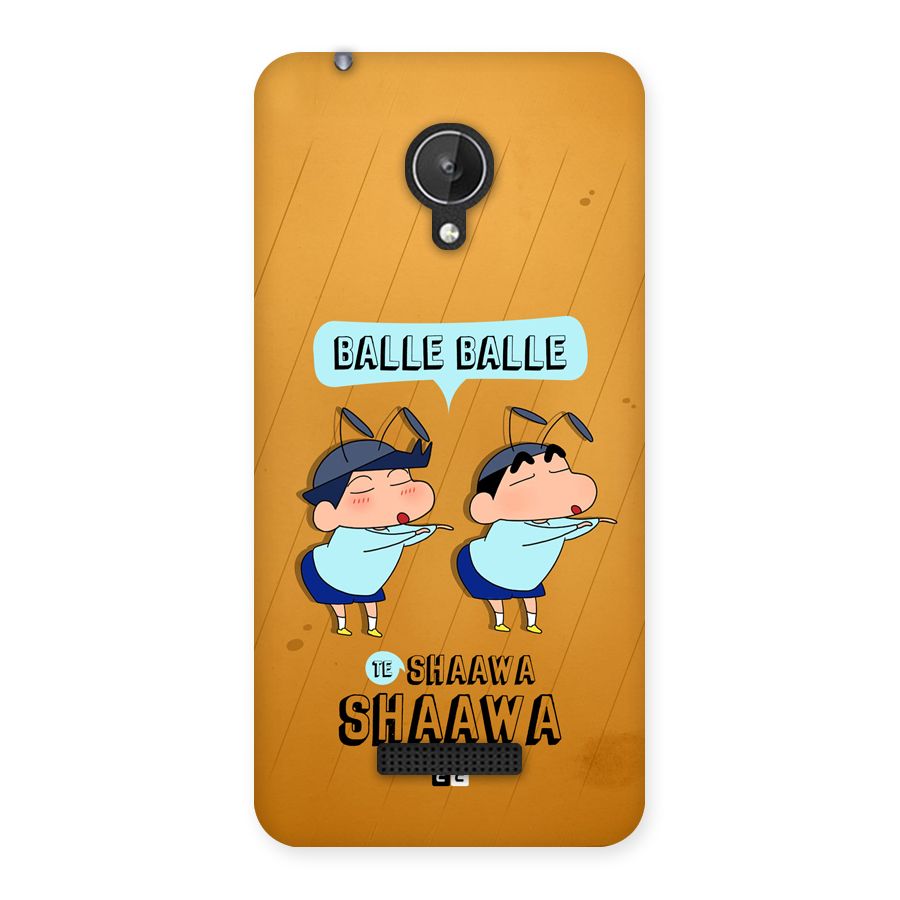 Balle Balle Shinchan Back Case for Canvas Spark Q380