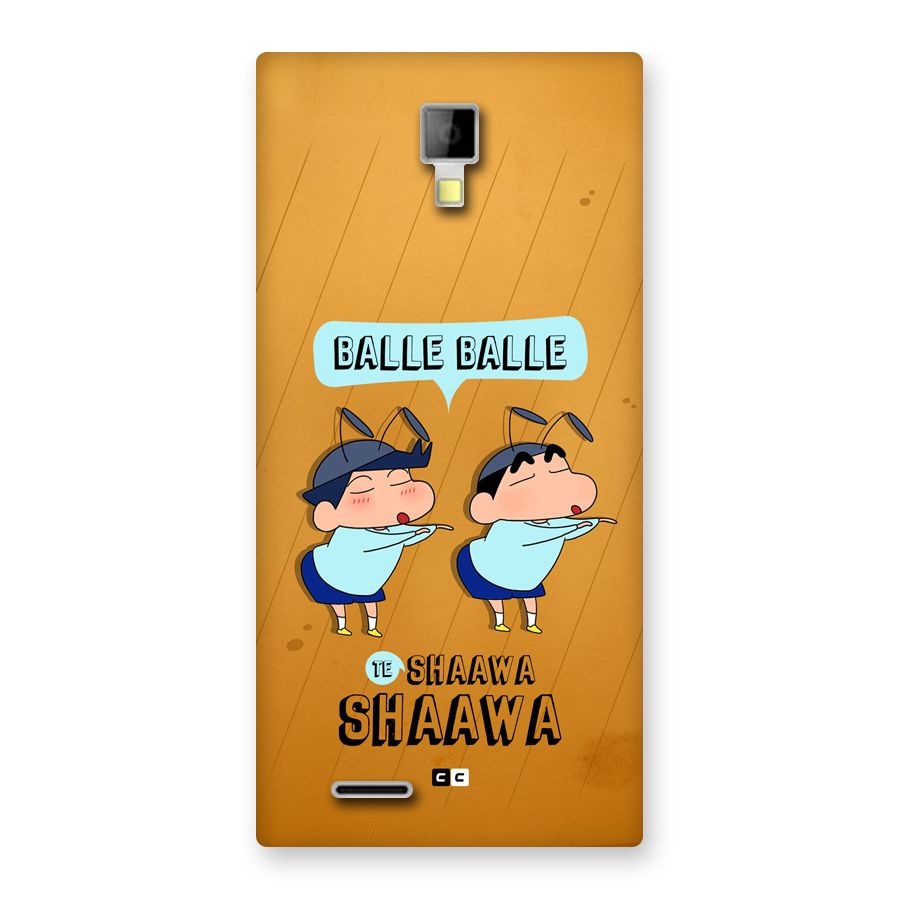 Balle Balle Shinchan Back Case for Canvas Xpress A99