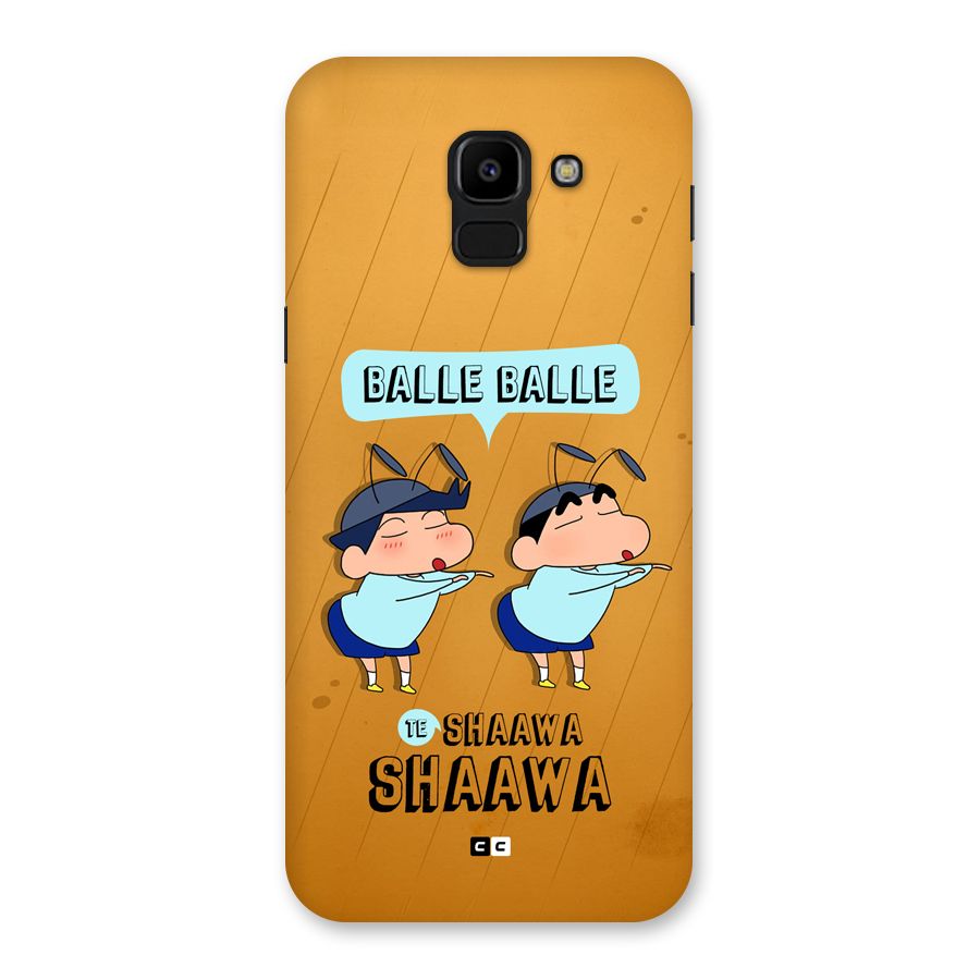 Balle Balle Shinchan Back Case for Galaxy J6