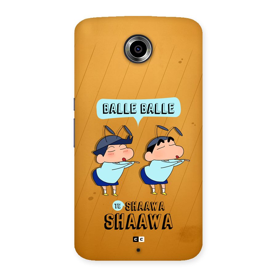 Balle Balle Shinchan Back Case for Google Nexus 6