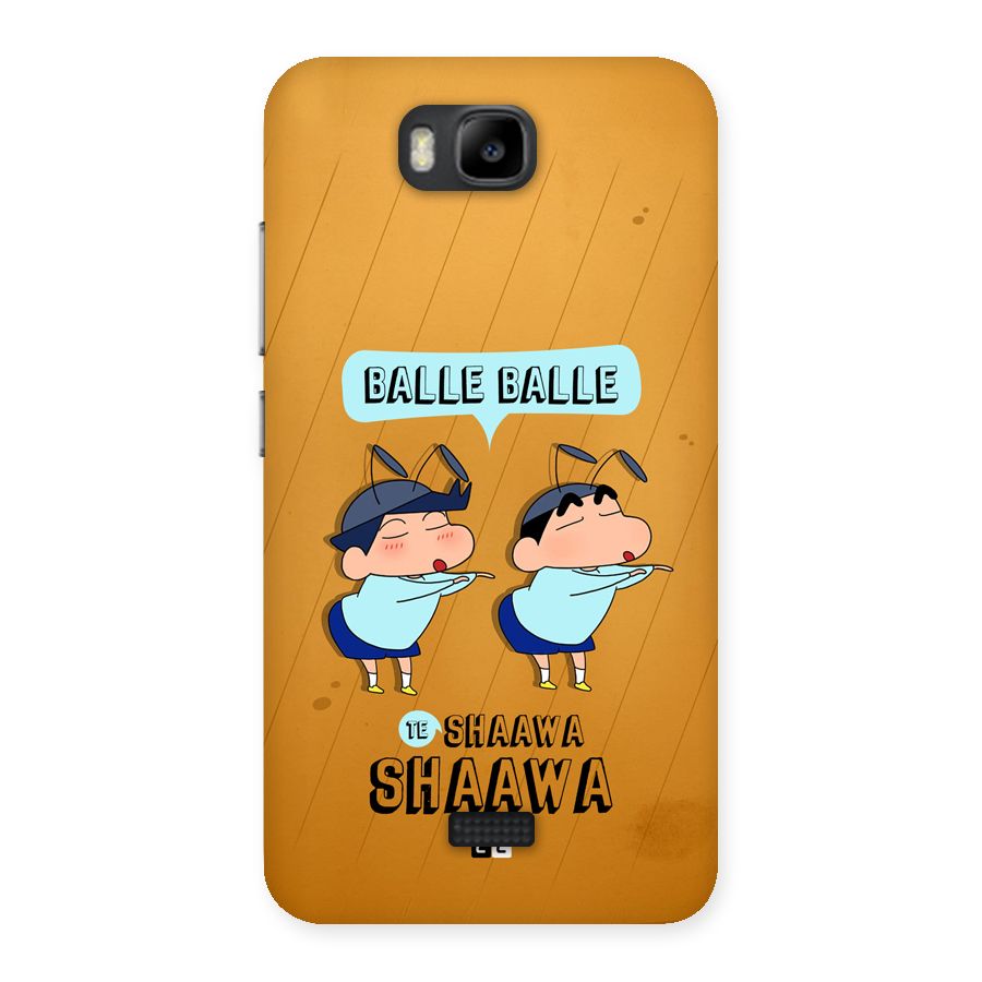 Balle Balle Shinchan Back Case for Honor Bee