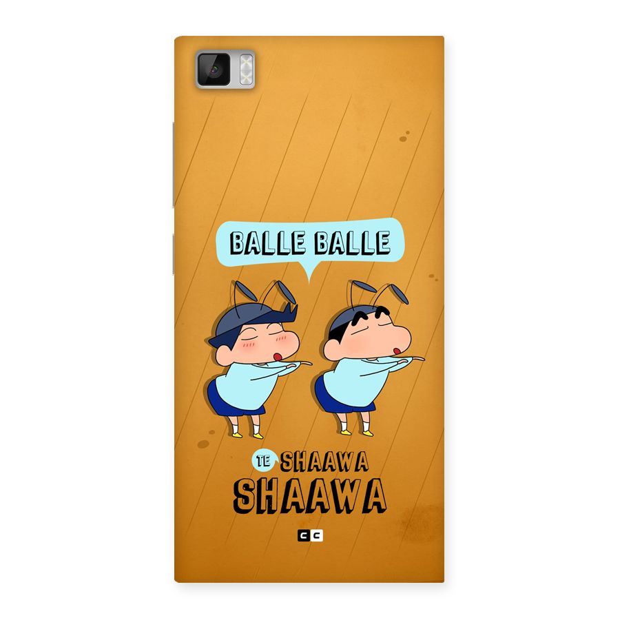 Balle Balle Shinchan Back Case for Mi3