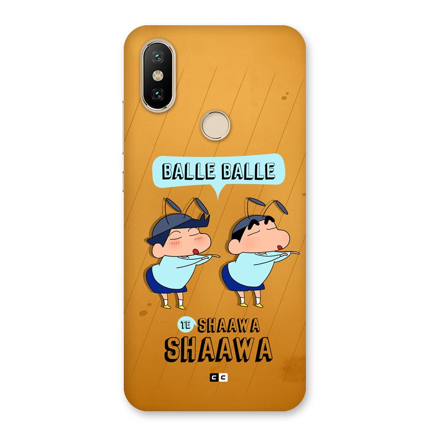 Balle Balle Shinchan Back Case for Mi A2