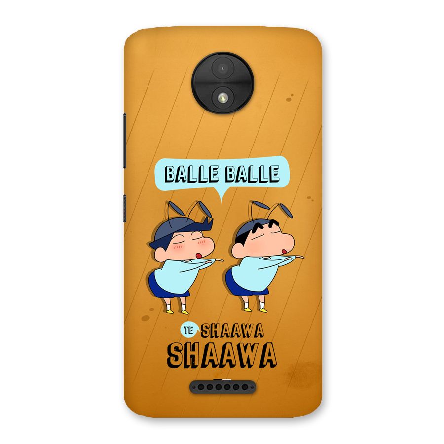 Balle Balle Shinchan Back Case for Moto C