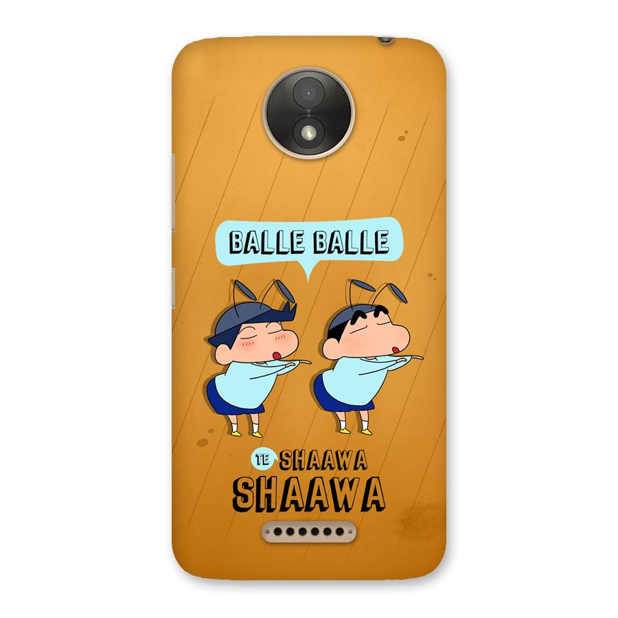 Balle Balle Shinchan Back Case for Moto C Plus
