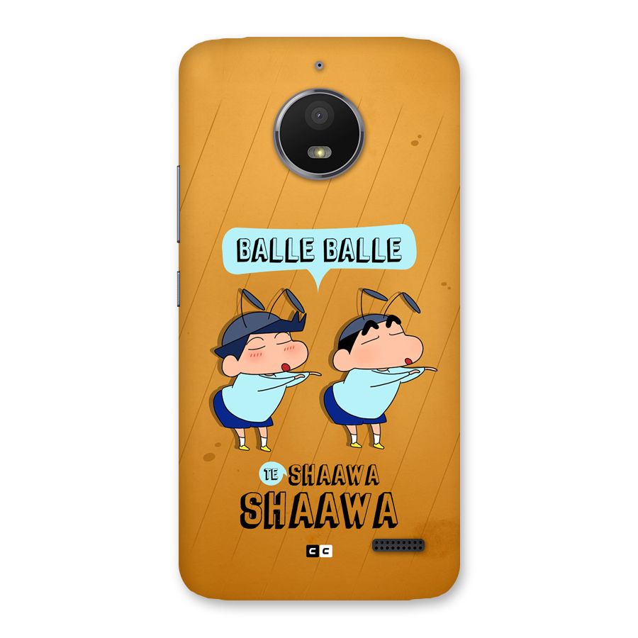 Balle Balle Shinchan Back Case for Moto E4
