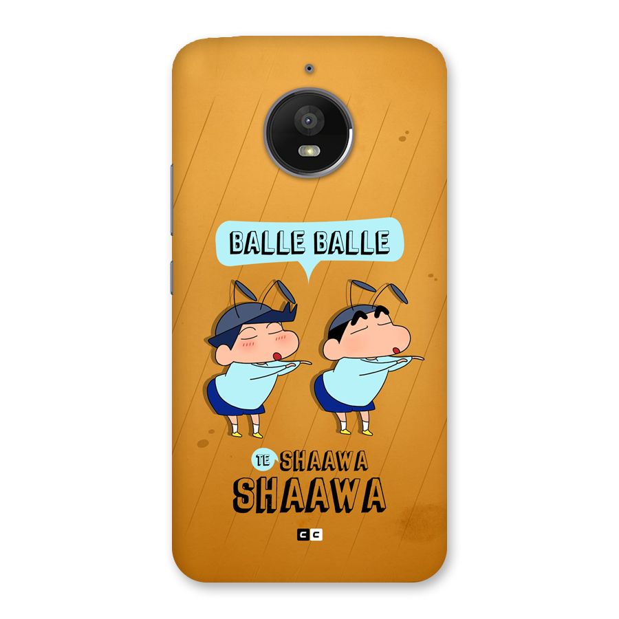 Balle Balle Shinchan Back Case for Moto E4 Plus