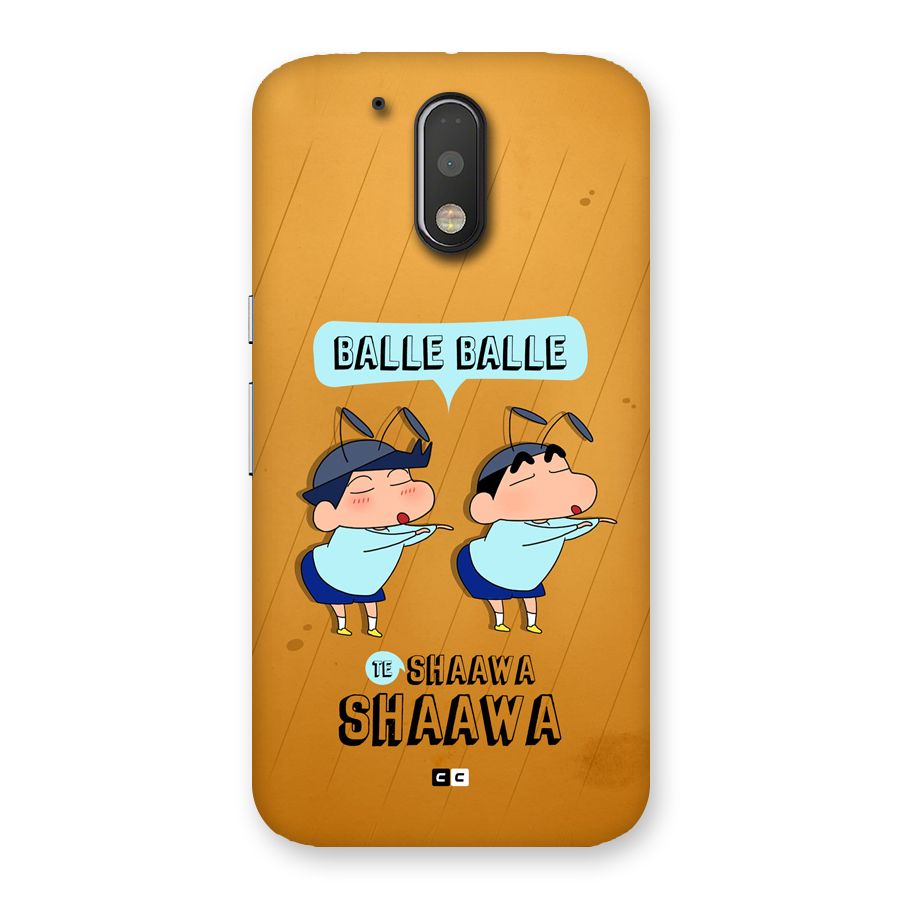 Balle Balle Shinchan Back Case for Moto G4